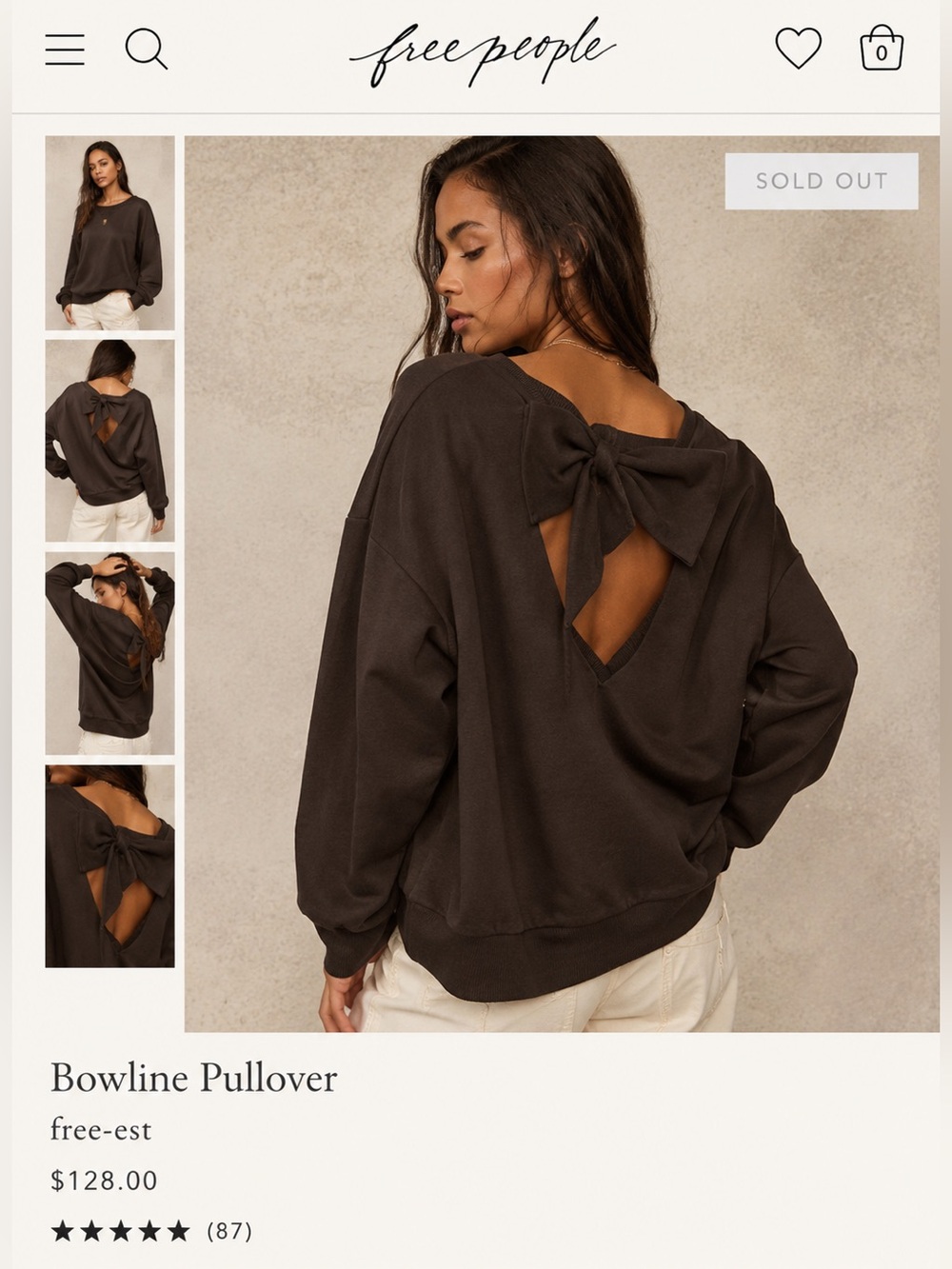 Bowline Pullover - black
